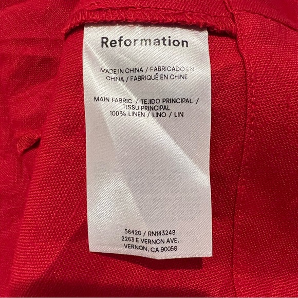 Reformation Red Midi Dress - Picture 16 of 16